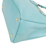 Prada Turquoise Saffiano Leather Galleria Handbag