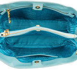 Prada Turquoise Saffiano Leather Galleria Handbag