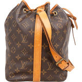 Louis Vuitton Canvas Monogram Sac Noe Petit Shoulder Bag