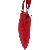 Prada Red Nylon Triangle Crossbody Side Bag