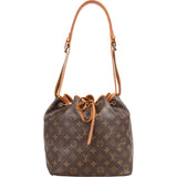Louis Vuitton Canvas Monogram Sac Noe Petit Shoulder Bag