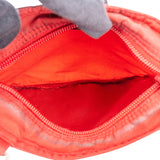 Prada Red Nylon Triangle Crossbody Side Bag