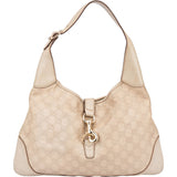 Gucci Leather GG Monogram Jackie Handbag