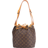 Louis Vuitton Canvas Monogram Sac Noe Petit Shoulder Bag