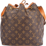 Louis Vuitton Canvas Monogram Sac Noe Petit Shoulder Bag