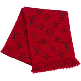 Louis Vuitton Rouge Logomania Monogram Scarf Schal