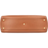 Fendi Brown Leather Peekaboo Handbag