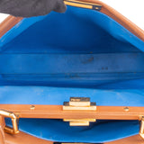 Fendi Brown Leather Peekaboo Handbag