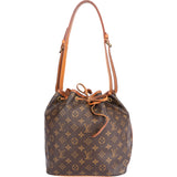 Louis Vuitton Canvas Monogram Sac Noe Petit Shoulder Bag