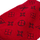 Louis Vuitton Rouge Logomania Monogram Scarf Schal