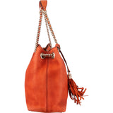 Gucci Orange Leather Soho Shoulder Bag