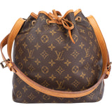 Louis Vuitton Canvas Monogram Sac Noe Petit Shoulder Bag