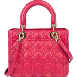 Christian Dior Quilted Leather Lady Dior Handbag