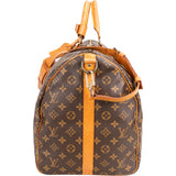 Louis Vuitton Canvas Monogram Keepall 55 Bandouliere