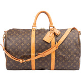 Louis Vuitton Canvas Monogram Keepall 50 Bandouliere