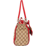 Gucci GG Monogram Bamboo Handbag