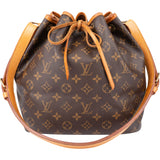 Louis Vuitton Canvas Monogram Sac Noe Petit Shoulder Bag