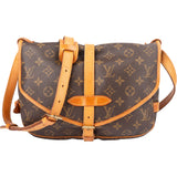 Louis Vuitton Canvas Monogram Saumur 30 Crossbody Bag