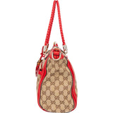 Gucci GG Monogram Bamboo Handbag