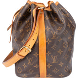 Louis Vuitton Canvas Monogram Sac Noe Petit Shoulder Bag