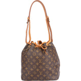 Louis Vuitton Canvas Monogram Sac Noe Petit Shoulder Bag