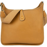 Hermès Camel Ardennes Leather Evelyne GM Crossbody Bag