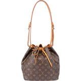 Louis Vuitton Canvas Monogram Sac Noe Petit Shoulder Bag