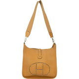 Hermès Camel Ardennes Leather Evelyne GM Crossbody Bag