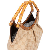 Gucci GG Monogram Bamboo Handbag