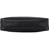Prada Black Saffiano Leather Triangle Vitello Crossbody Bag