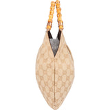 Gucci GG Monogram Bamboo Handbag