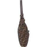 Fendi FF Monogram Baguette Buckle Shoulder Bag