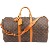 Louis Vuitton Canvas Monogram Keepall 50 Bandouliere