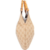 Gucci GG Monogram Bamboo Handbag