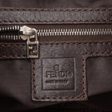 Fendi FF Monogram Baguette Buckle Shoulder Bag