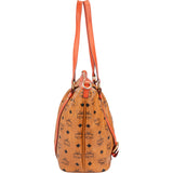 MCM Visetos Monogram Shopper Shoulder Bag