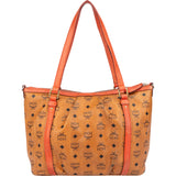 MCM Visetos Monogram Shopper Shoulder Bag