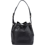 Louis Vuitton Noir Epi Leather NM Sac Noe Petit Shoulder Bag