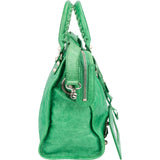 Balenciaga Classic Green Leather City Handbag