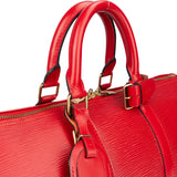 Louis Vuitton Rouge Epi Leather Keepall 45