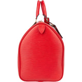 Louis Vuitton Rouge Epi Leather Keepall 45