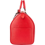 Louis Vuitton Rouge Epi Leather Keepall 45
