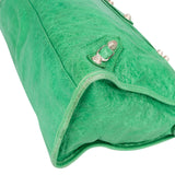 Balenciaga Classic Green Leather City Handbag