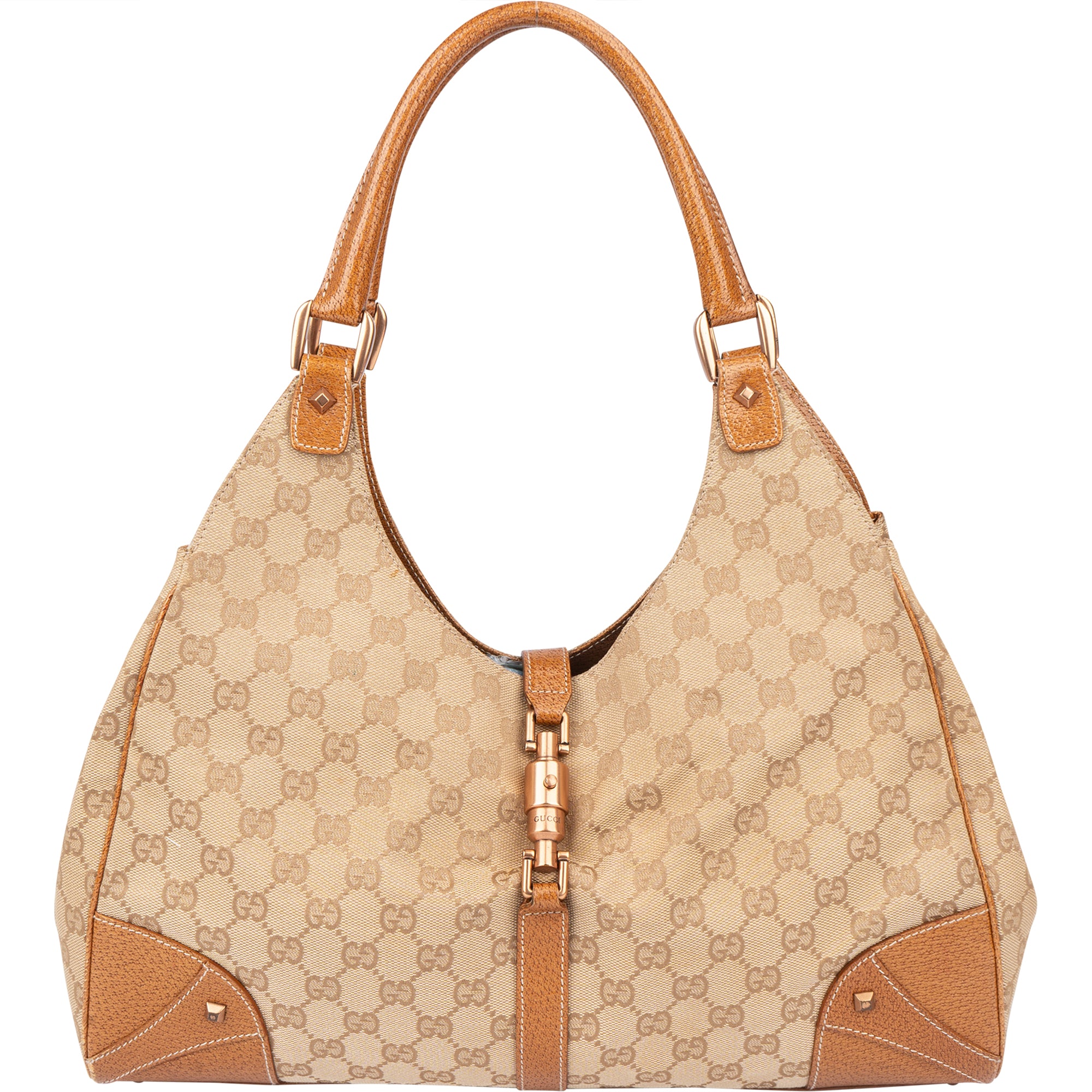 Gucci GG Monogram Jackie Handbag - vintageandkickz