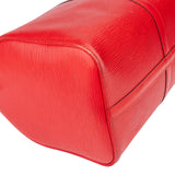 Louis Vuitton Rouge Epi Leather Keepall 45