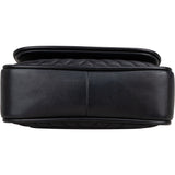 Chanel Quilted Chevron Lambskin Single Flap 2Way Crossbody Handbag - vintageandkickz