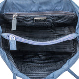 Prada Blue Nylon Triangle Handbag