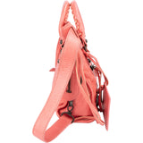 Balenciaga Pink Leather Mini City Handbag
