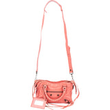 Balenciaga Pink Leather Mini City Handbag