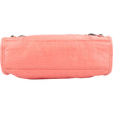 Balenciaga Pink Leather Mini City Handbag